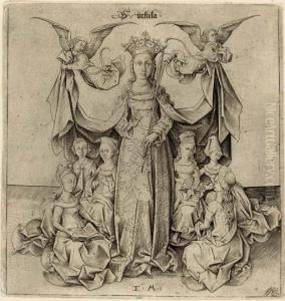 Saint Ursula (bartsch 132; Geisberg 347 Iv; Lehrs, Hollstein 412 Iv) - view 1