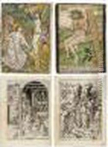 The Passion (lehrs, Hollstein 142-153) by Israhel Van Meckenem