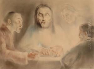 Christ At Emmaus by Han Van Meegeren