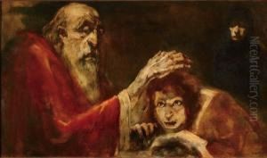 Abraham Zegent Zijn Zoon Isaac by Han Van Meegeren