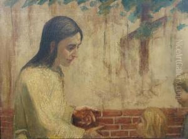 Christ Figure With Children - view 1