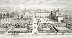 Garden of the Grand Duke of Tuscany on the Monte Pincio by Giovanni Battista Falda