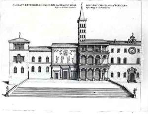The Benediction Loggia of the Old Vatican Basilica