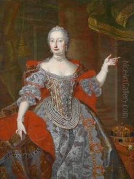 Werkstatt Bildnis Der Kaiserin Maria Theresia Als Konigin Von Ungarn - view 1