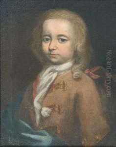 Portrait Of A Boy, Half-length, In A Yellow Coat, Blue Wrap And Awhite Jabot Portrait Of A Boy, Half-length, In A Yellow Coat, Blue Wrap And Awhite Jabot