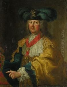 Herrscherportrait Kaiser Franz I. by Ircle Of Martin Van Mytens
