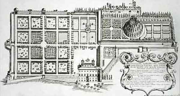 Garden of the Grand Duke of Tuscany on the Trinita de Monte on the Pincio - view 1