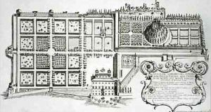 Garden of the Grand Duke of Tuscany on the Trinita de Monte on the Pincio by Giovanni Battista Falda