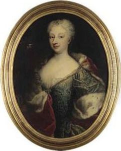 Portrait Of Polissena D'assia, Queen Of Sardinia (1706-1735)