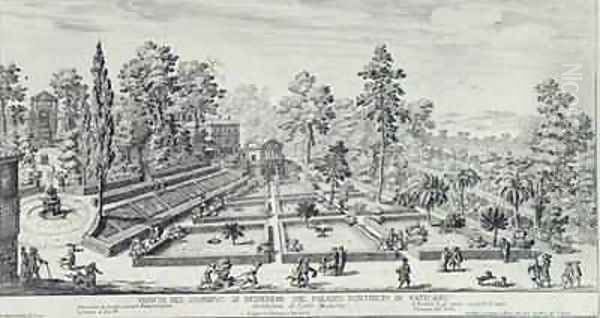 The pleasure garden and Pavilion of Pope Pius IV at the Vatican Palace - view 1