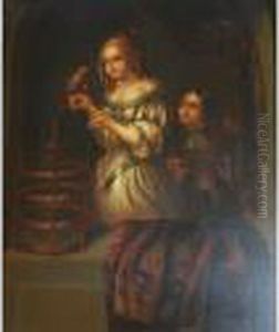 The Pet Parrot by Frans van Mieris