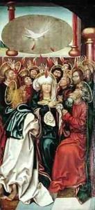 Bugnon Altarpiece Pentecost by Hans Fries