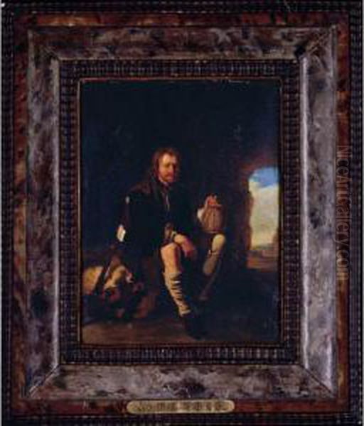 Portrait Of A Resting Farmer - view 1