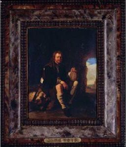 Portrait Of A Resting Farmer by Frans van Mieris