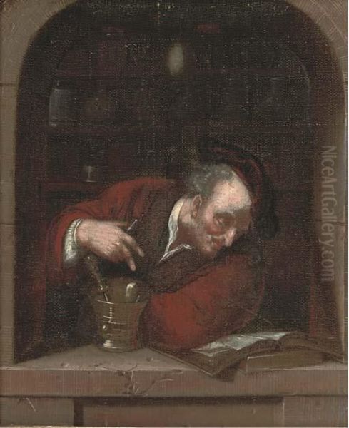 A Doctor At A Casement - view 1