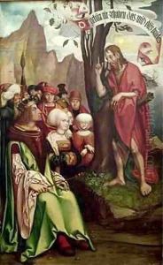 St John the Baptist Preaching Before Herod by Hans Fries