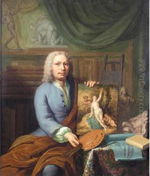 Self-portrait Of The Artist In His Studio - view 1