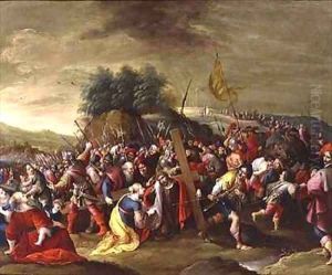 Christ on the road to Calvary by Hieronymous III Francken