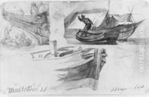 Bootsstudien by Hendrik van Minderhout