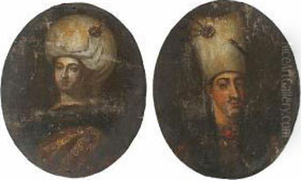 A Turkish Nobleman; Turkish Noblewoman - view 1
