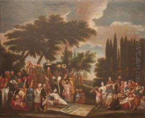 Les Preparatifs De La Chasse Du Sultan Ahmed Iii