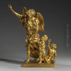 Guardian Angel Leading A Child Away From The Devil by Jan-Baptiste Vanmour