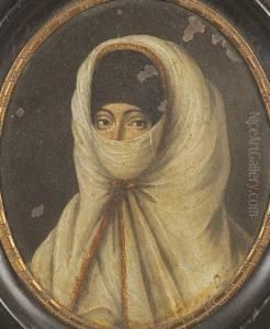 Portrait D'une Femme by Jan-Baptiste Vanmour