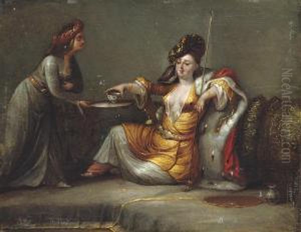 A Sultana Taking Tea - view 1