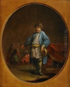 Interior Med Turkisk Man by Jan-Baptiste Vanmour