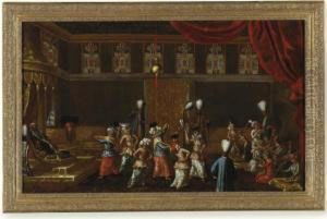 The Harem's Dance Before The Pasha by Jan-Baptiste Vanmour