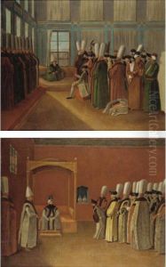 European Noblemen At The Turkish Court by Jan-Baptiste Vanmour