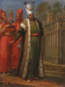 Le Grand Seigneur; And Le Kislar Aga by Jan-Baptiste Vanmour