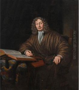 Other Properties
 

 
 
 

 
 A Portrait Of A Gentleman In His Study, Seated Three-quarter 
Length At A Table Wearing A Robe, Reading A Book And Holding A Pair Of 
Glasses In His Hand