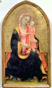 Madonna of Humility by Rossello di Jacopo Franchi