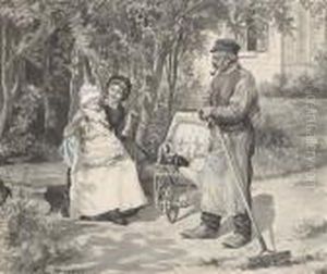 La Promenade Au Parc by Henri Van Muyden