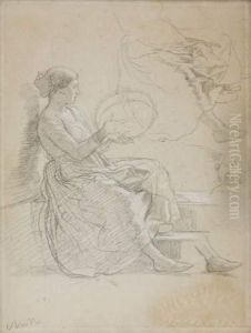 Femme Au Tambourin