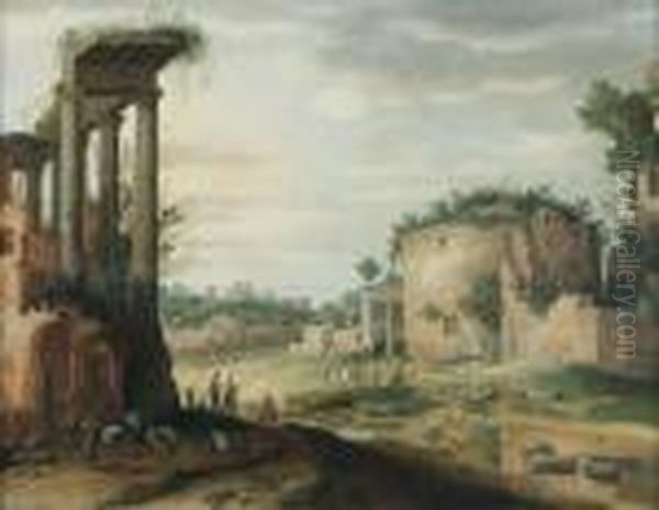 Vue Fantaisiste Du Forum, Animee De Personnages - view 1