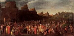 Le Portement De Croix by Willem van, the Younger Nieulandt