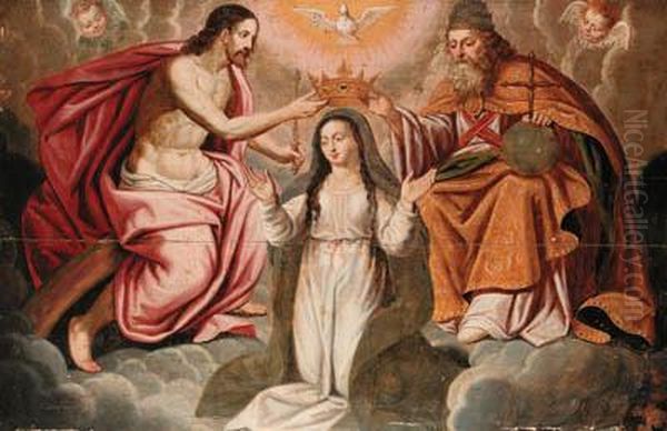 The Coronation Of The Virgin With The Holy Trinity - view 1
