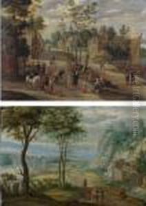 Landscape With A Village Dance; Landscape With Gypsies Telling A Traveller's Fortune