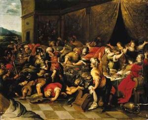 The Feast of Perseus and Andromeda 2 by Frans II Francken