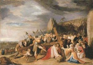 The Way to Calvary by Frans II Francken