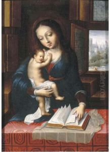The Virgin And Child In An Interior by Barend Van Orley