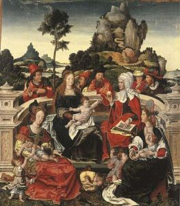 The Holy Kinship by Barend Van Orley
