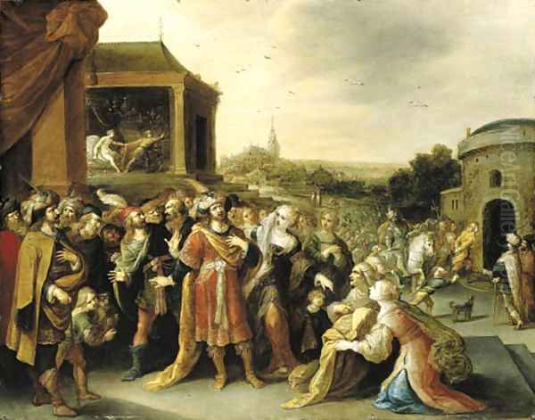 Joseph falsely accused by Potiphar's wife - view 1