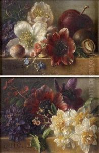 Nature Morte De Fleurs Sur Un Entablement
Nature Morte De Fruits Et Fleurs Sur Un Entablement De Marbre by Georgius Jacobus J. Van Os