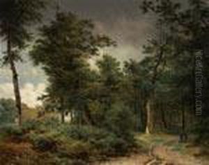 Figures In A Wooded Landscape