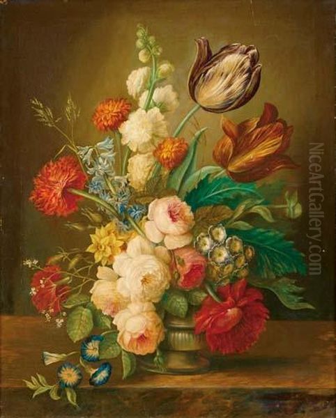 Stilleben Mit Blumen In Vase. - view 1
