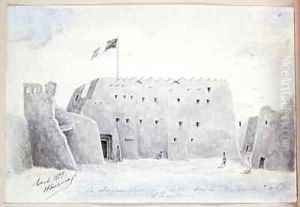 The French Flag flying above the Palace of the Sultan of Agadez Niger by Henry Dr. Fournial