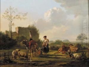 Landschap Met Vee: Landscape With Cattle; Het Melkuur: Milkingtime